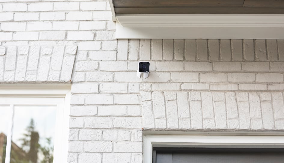 ADT outdoor camera on a Colorado Springs home